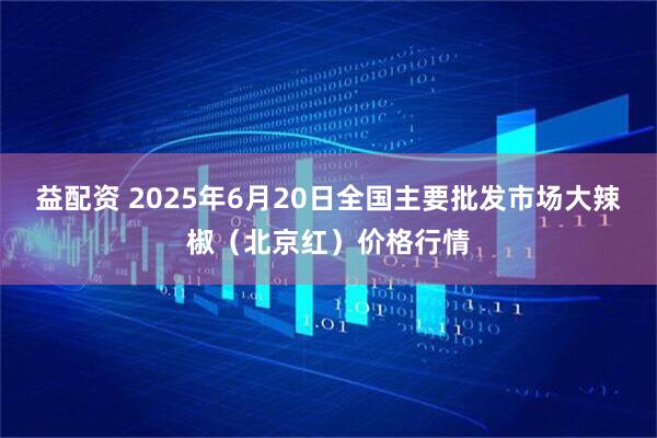 益配资 2025年6月20日全国主要批发市场大辣椒（北京红）价格行情